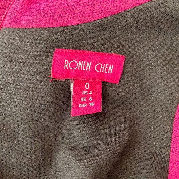 Ronen Chen - Deep Magenta Bodycon Sleeveless Dress - Picture 8 of 8